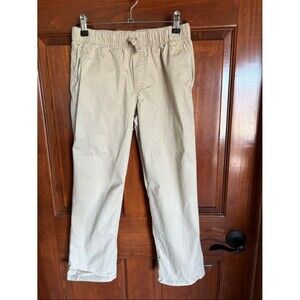 Comfortable Straight Leg Khaki Pants with Drawstring- Boys 12